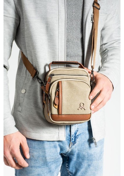 Erkek Postacı Çanta Omuz Çantası 18*12 cm Çapraz Askılı Omuz Çantası Mega Çanta Kanvas Kumaş