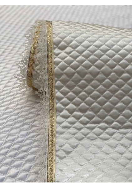 Krem 55 cm x 10 mt Gold Su Taşı Detaylı Deri Saten Lüks Kapitone Raf Çekmece Örtüsü Ücretsiz Overlo fırsatları