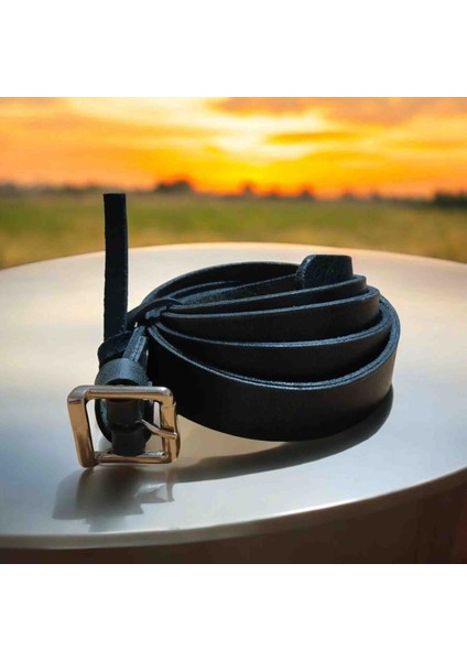 Sakleather Haki Renk Kadın Orijinal Deri Kemer modelleri