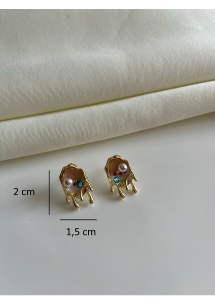 Vintage İnci Detaylı Sarkıt Kadın Küpe indirimleri