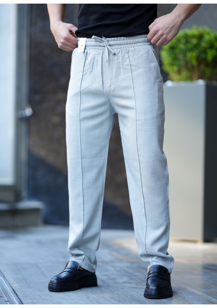 Mevsimlik Armürlü Kumaş Jogger Pantolon