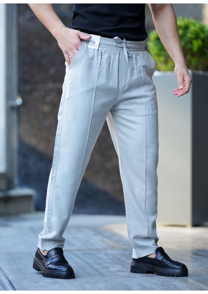 Mevsimlik Armürlü Kumaş Jogger Pantolon