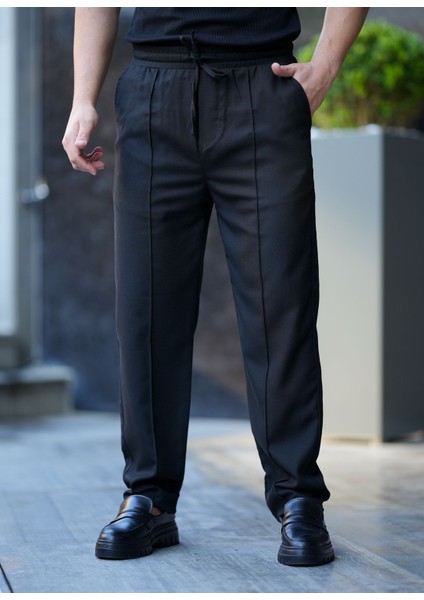 Mevsimlik Armürlü Kumaş Jogger Pantolon