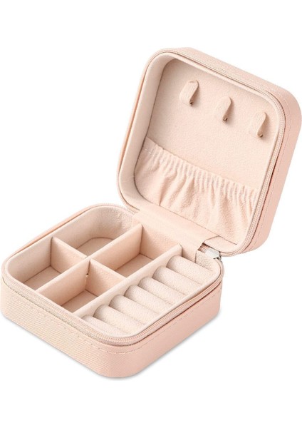 Seyahat Boy Takı Organizer Kutusu Mücevher Aksesuar Çantası Yüzük Küpe Düzenleyici Pudra 111