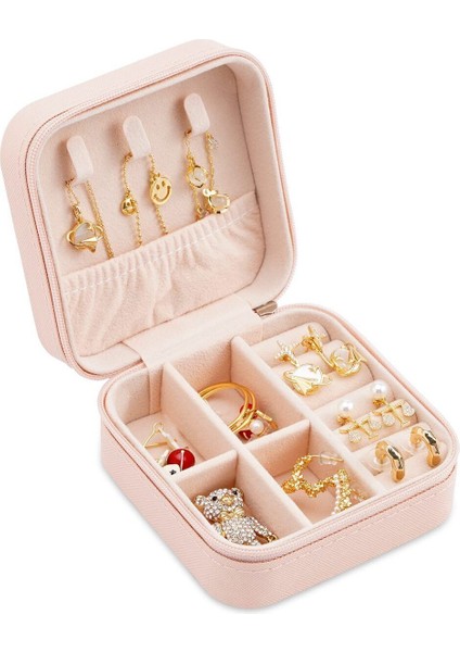 Seyahat Boy Takı Organizer Kutusu Mücevher Aksesuar Çantası Yüzük Küpe Düzenleyici Pudra 111 fiyatları