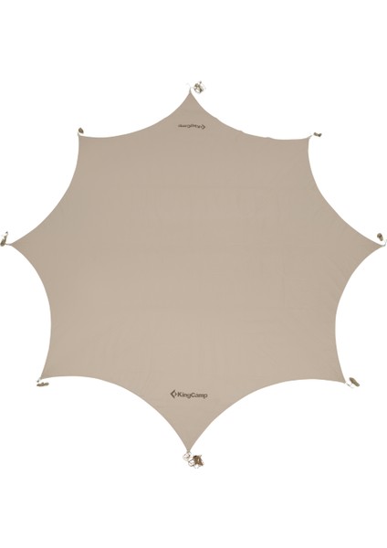 Kingcammp Albano 5 Glamping Tarp UPF50+ I 410X410 Khaki