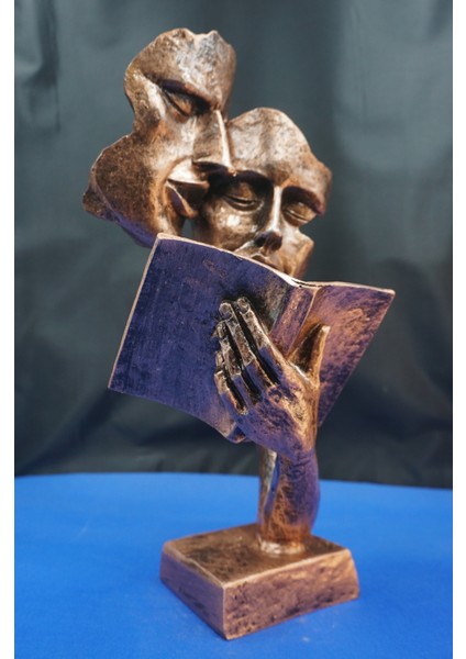 Dekoratif Kitap Okuyan Biblo Heykel – Ev Dekor & Hediyelik Aksesuar 36 cm modelleri