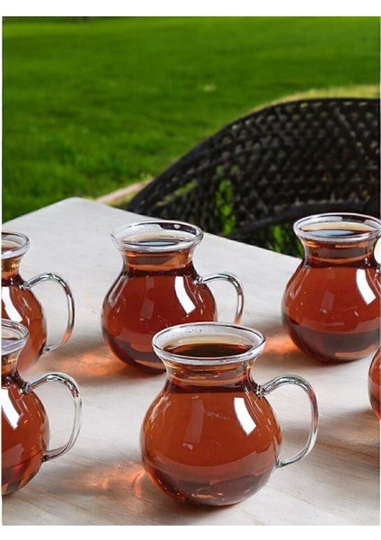 6'lı Isıya Dayanıklı Borosilikat Cam Bardak Takımı, şeffaf ve şık tasarım fiyatları