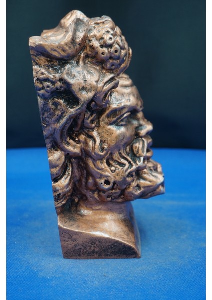 Altik Yunan Mitolojisi Silenus Başı Heykeli Biblo – Ev Dekor & Hediyelik Aksesuar (18 cm )