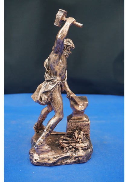 Hephaestus Ateş Tanrısı Heykel Biblo – Mitolojik Heykel Özel Tasarım 22 cm Ev Dekor Aksesuar