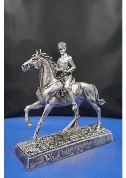 Mustafa Kemal Atatürk Atlı Heykeli Biblo – Özel Tasarım 25 cm Ev Ofis Dekor Hediyelik Aksesuar fiyatları