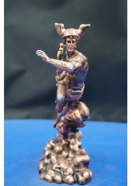 Antik Yunan Mitolojisi Hermes Biblo Heykel – Ofis Dekorasyon Ev Dekor Hediyelik Aksesuar 20 cm