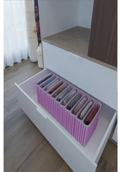 11 Bölmeli Dolap ve Çekmece Içi Düzenleyici Akordiyon Organizer M-00500 (1 Adet) fiyatları