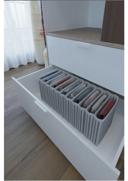 11 Bölmeli Dolap ve Çekmece Içi Düzenleyici Akordiyon Organizer M-00500 (1 Adet) modelleri