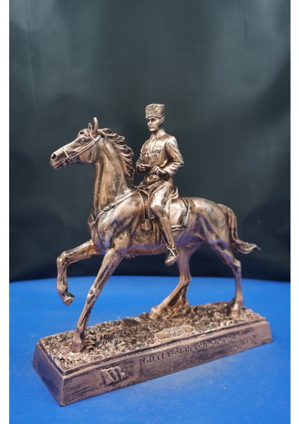Mustafa Kemal Atatürk Atlı Heykeli Biblo – Özel Tasarım 25 cm Ev Ofis Dekor Hediyelik Aksesuar fiyatları