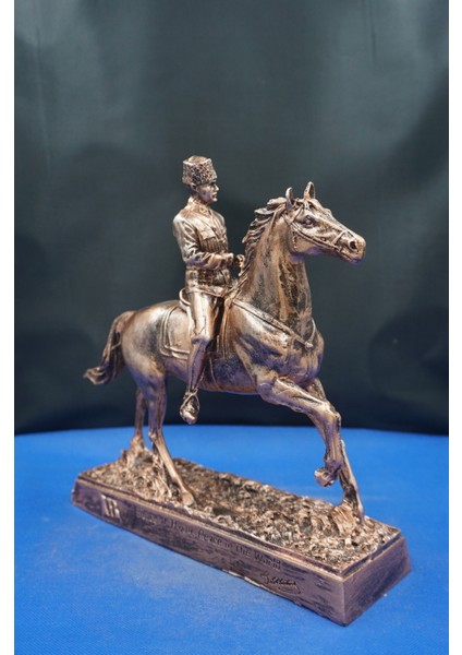 Mustafa Kemal Atatürk Atlı Heykeli Biblo – Özel Tasarım 25 cm Ev Ofis Dekor Hediyelik Aksesuar fırsatları