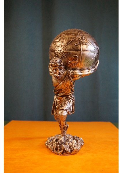 Atlas Biblo Güçlü ve Etkileyici Tasarım: 30 cm Atlas Heykel Ev Dekor Hediyelik Aksesuar fiyatları
