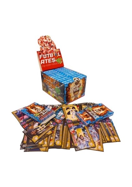 Futbol Ateşi 90+ Sürpriz Hologramlı Sürpriz Futbolcu Kartları Devasa Paket Toplam 240 Adet Oyun Kartı