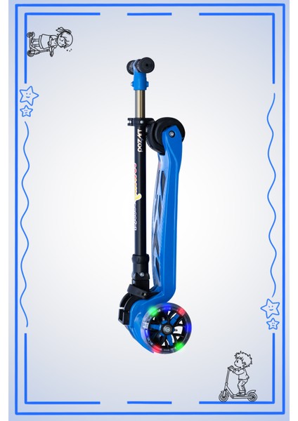 Scooter Yeni Winky 3tekerli LED Işıklı 3kademe90 Kilo Kapasite