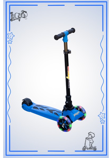 Scooter Yeni Winky 3tekerli LED Işıklı 3kademe90 Kilo Kapasite