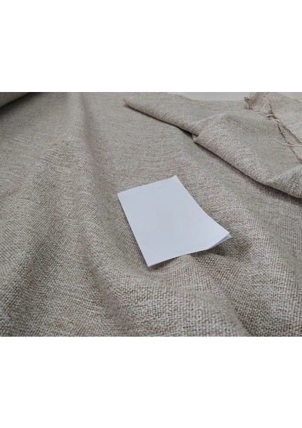 Koyu Krem -Modern Keten Fon Perde -Pilesiz - Tek Kanat - MOD15 fırsatları