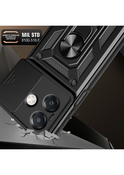 Oppo A3X 4g Kılıf Magnetik Standlı Kamera Korumalı Zore Sürgülü Vega Kapak fırsatları