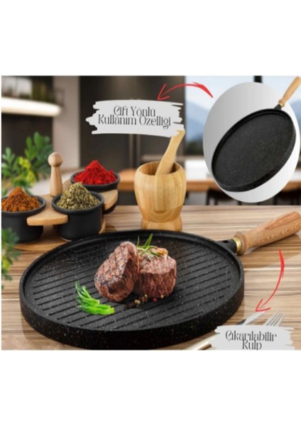 Döküm Çift Taraflı Gözleme / Izgara Tavası / Balık Tavası