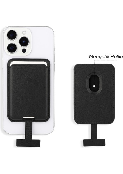 Zore Crd-09 Dahili Şarj Soket Aparatlı Magnetik Pu Deri Kartlık modelleri