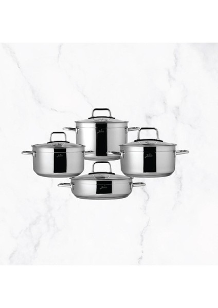 Modena 8 Parça Çelik Tencere Seti fiyatları