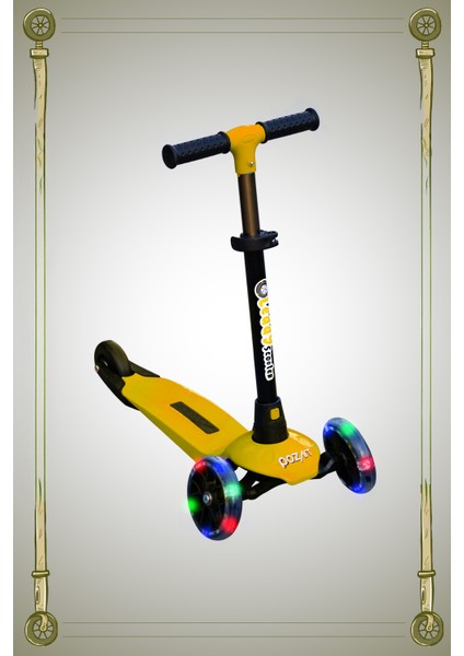 Scooter Yeni Leddy 3tekerli LED Işıklı 2+Yaş 50KILO Taşıma
