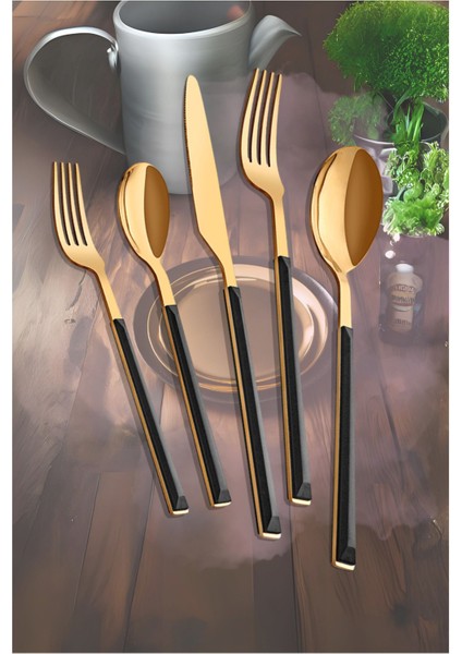 Bitter Gold 30 Parça Çatal Kaşık Bıçak Seti N3267 fiyatları