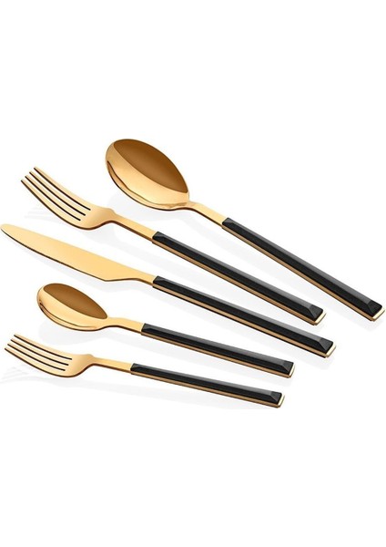 Bitter Gold 30 Parça Çatal Kaşık Bıçak Seti N3267 modelleri