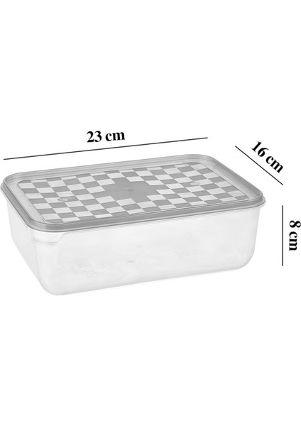 Şeffaf 3'lü Saklama Kabı Seti, Pratik ve Şık Mutfak Gereçleri, Turuncu modelleri