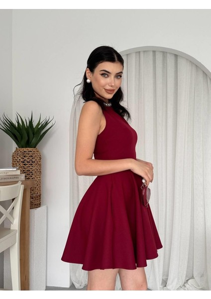 Berl Cep Detaylı Elbise