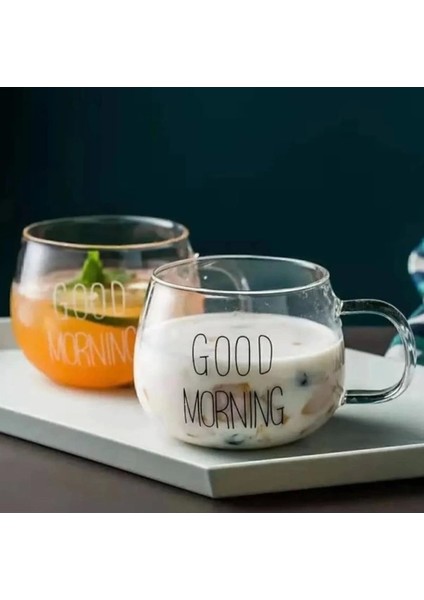 Yakut Bardak Kulplu Termisil Good Morning 2'li