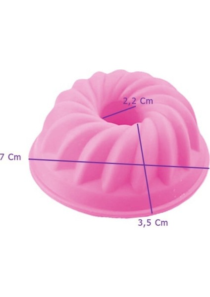 12'li Pembe Silikon Muffin ve Mini Kek Kalıbı, dayanıklı ve şık tasarım fiyatları