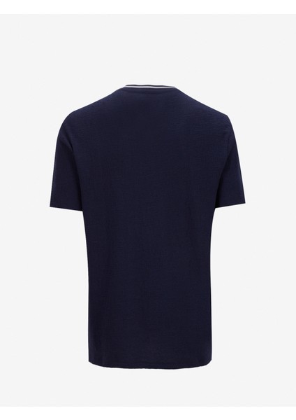 Bisiklet Yaka Jakarlı Lacivert Erkek T-Shirt F5SM-TST 2117 fiyatları