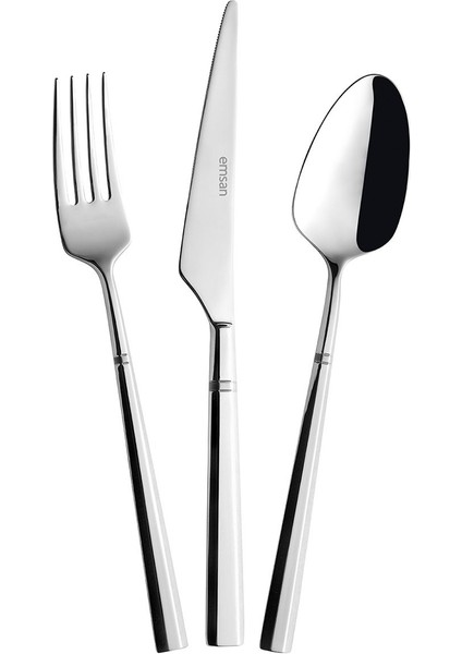 18 Parça Şık ve Dayanıklı Çelik Tatlı Takımı, 6 Kişilik, Zarif Tasarım fiyatları