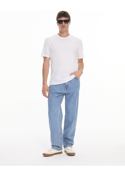 Erkek Regular Kısa Kollu Beyaz T-shırt