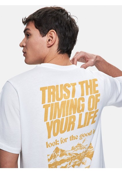 COBERA Erkek Sıfır Yaka Kısa Kol Sırtı Baskılı T-Shirt 1225842906089 indirimleri