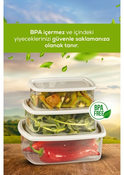 24'lü Hava Geçirmez Saklama Kabı Seti Gri 6X(250-500-750-1200 Ml)