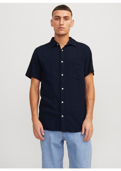 Rahat Mavi Erkek Gömlek Jortampa Dobby Shırt Ss indirimleri