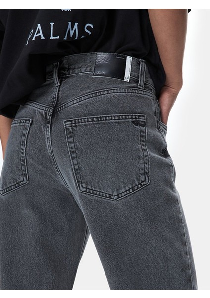 Kadın Vanetta Düz Paça Yüksek Bel Jean Pantolon indirimleri