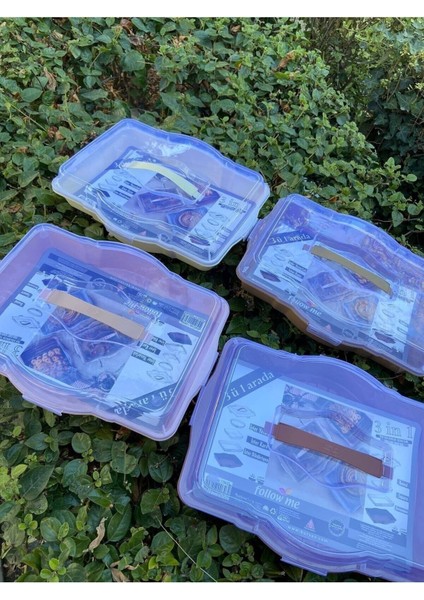 Çeşitli şekil ve boyutta saklama ve sunum kabı, plastik, 1 parça, antrasit renk fırsatları