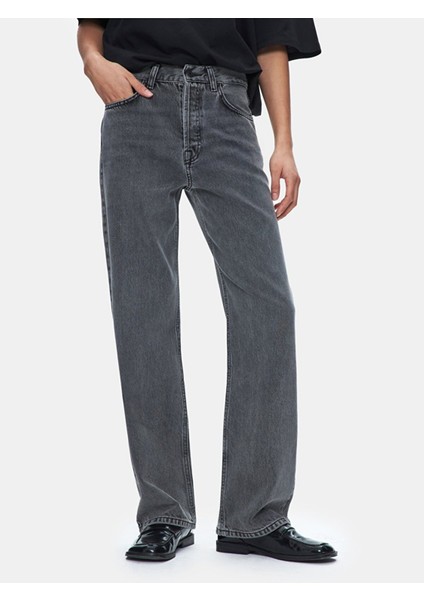 Kadın Vanetta Düz Paça Yüksek Bel Jean Pantolon fiyatları