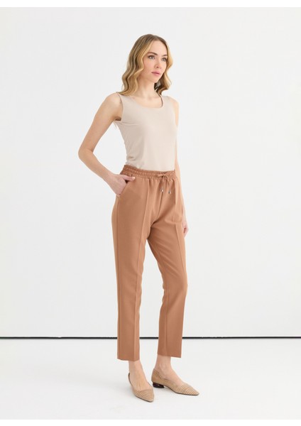 Normal Bel Standart Deve Tüyü Kadın Pantolon 25YSL5347 fiyatları