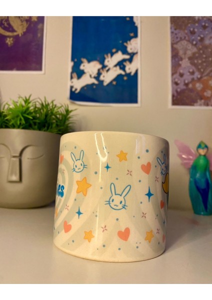 Mavi Bubbles Kalp Detaylı Seramik Kahve Fincanı, Şık ve Sıcacık Tasarım fiyatları