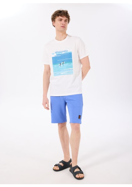 D5SM-TST3799 Beyaz Bisiklet Yaka Relaxed Baskılı Erkek T-Shirt fiyatları