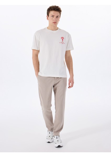 Gmg Fırenze Normal Bel Normal Paça Slim Fit Bej Erkek Pantolon GU25MSS01013