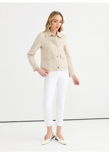 Standart Bej Kadın Ceket 25YSL1447